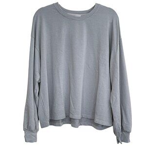 Sundry Long Sleeve Green Crewneck T Shirt Boxy Top XL NEW